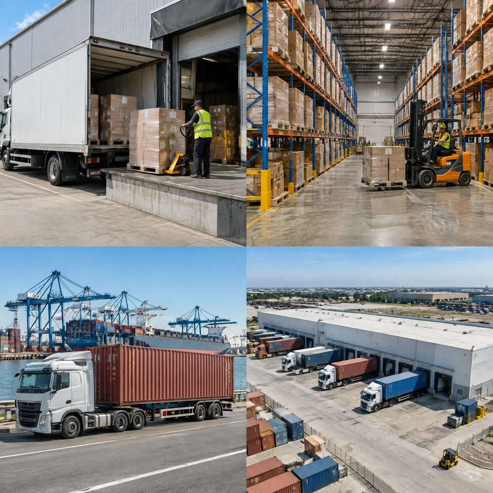 Shipping container transportation and inland haulage