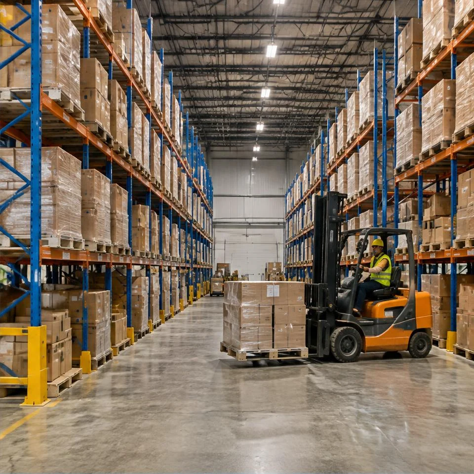 Modern distribution warehouse and integrated supply chain